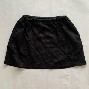 Joe’s Jeans Black Silk and Cotton Pattern mini